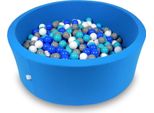 Bacino Di Asciugatura 110X40Cm Blu Con 500 Palline: Turchese, Blu, Bianco, Grigio