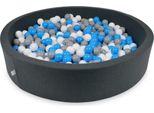 Bacino Di Asciugatura 130X30Cm In Grafite Con 600 Palline: Blu, Bianco, Grigio