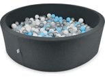 Bacino Di Asciugatura 130X40Cm In Grafite Con 700 Palline: Azzurro, Argento, Trasparente, Bianco