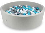 Bacino Di Asciugatura 130X40Cm Grigio Chiaro Con 700 Palline: Blu, Bianco, Grigio
