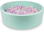 Piscina Asciutta 130X40Cm Menta Con 700 Palline: Rosa Chiaro, Madreperla, Trasparente, Erica