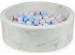 Bacino Di Asciugatura 90X30 In Marmo Con 200 Palline: Rosa Chiaro, Rosa Chiaro Perlato, Azzurro Perlato, Azzurro, Perlato
