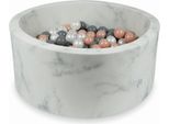 Bacino Di Asciugatura 90X40 In Marmo Con 300 Palline: Oro Rosa, Grigio, Madreperla