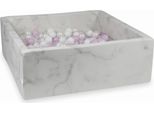 Bacino Di Asciugatura 110X110X40 In Marmo Con 600 Palline: Rosa Chiaro Perlato, Bianco, Trasparente, Perlato