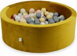 Piscina Di Palline 200 Pezzi 90X30 Velluto Oro: Beige, Oro Rosa, Oro Chiaro, Perla, Grigio