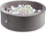 Piscina Di Palline 200 Pezzi 90X30 Velluto Viola: Bianco, Rosa Chiaro, Madreperla, Opalescente