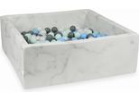 Bacino Di Asciugatura 110X110X40 In Marmo Con 600 Palline: Menta Chiaro, Azzurro, Grigio, Madreperla