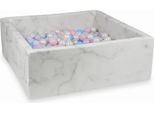 Bacino Di Asciugatura 110X110X40 In Marmo Con 600 Palline: Rosa Chiaro, Rosa Chiaro Perlato, Azzurro Perlato, Azzurro, Perlato