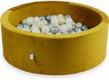 Piscina Di Palline 200 Pezzi 90X30 Velluto Oro: Argento, Opale, Oro Chiaro, Trasparente
