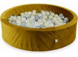 Piscina Di Palline 400 Pezzi 110X30 Velvet Gold: Argento, Opalescente, Oro Chiaro, Trasparente