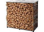 Porta Legna Da Ardere In Metallo Vevor, Porta Legna Da Ardere 143X70X143 Cm, Supporto Per Legna Da Ardere, Portata Massima 300 Kg, Porta Legna Da Ardere, Deposito Di Legna Da Ardere, Ausilio Per L'accatastamento In Verande, Terrazze, Giardini