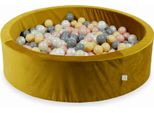 Piscina Di Palline 400 Pezzi 110X30 Velluto Oro: Beige, Oro Rosa, Oro Chiaro, Perla, Grigio