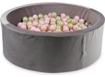 Piscina Di Palline 500 Pezzi 110X40 Velluto Lilla: Oro Chiaro, Rosa Chiaro