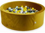 Pista Di Palline 500 Pezzi 110X40 Velvet Gold: Giallo, Menta Chiaro, Grafite Metallizzato, Bianco, Perla