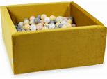 Piscina Di Palline 400 Pezzi 90X90X40 Velluto Oro: Beige, Oro Rosa, Oro Chiaro, Perla, Grigio