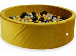 Piscina Di Palline 700 Pezzi 130X40 Velvet Gold: Argento, Oro, Nero