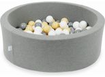 Piscina Grigia A Secco 90X30 Con 200 Palline: Bianco, Grigio, Beige