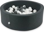 Piscina A Secco In Grafite 90X30 Con 200 Palline: Bianco, Grafite, Nero, Ponticello Bianco