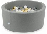 Piscina Grigia A Secco 90X40 Con 300 Palline: Bianco, Grigio, Beige