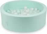 Piscina Secca Alla Menta 90X30 Con 200 Palline: Trasparente, Madreperla, Menta Chiara