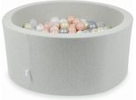 Bacino Di Asciugatura Grigio Chiaro 90X40 Con 300 Palline: Trasparente, Madreperla, Argento, Oro Rosa, Oro Chiaro