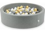Piscina Grigia A Secco 110X30 Con 400 Palline: Bianco, Grigio, Beige