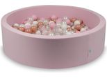 Piscina Secca Rosa Cipria 110X30 Con 400 Palline: Trasparente, Bianco, Madreperla, Rosa Chiaro, Oro Rosa