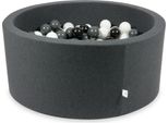 Piscina A Secco In Grafite 90X40 Con 300 Palline: Bianco, Grafite, Nero, Ponticello Bianco