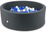 Piscina A Secco In Grafite 110X40 Con 500 Palline: Blu, Bianco, Grigio