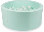 Piscina Secca Alla Menta 90X40 Con 300 Palline: Trasparente, Madreperla, Menta Chiara