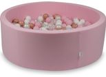 Piscina Asciutta Rosa Cipria 110X40 Con 500 Palline: Trasparente, Bianco, Madreperla, Rosa Chiaro, Oro Rosa