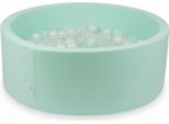 Piscina Dry Mint 110X40 Con 500 Palline: Trasparente, Madreperla, Menta Chiara