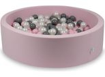 Dry Pool, Rosa Cipria, 110X30 Cm, Con 400 Palline: Madreperla, Grigio, Rosa Chiaro