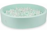 Piscina Secca Alla Menta 130X30 Con 600 Palline: Trasparente, Madreperla, Menta Chiara