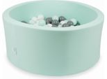 Piscina Secca Alla Menta 90X40 Con 300 Palline: Bianco, Grigio, Menta Chiara