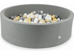 Piscina Grigia Asciutta 130X40 Con 700 Palline: Bianco, Grigio, Beige