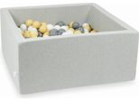 Bacinella Grigio Chiaro 90X90X40 Con 400 Palline: Beige, Grigio, Bianco