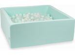 Piscina Dry Mint 110X110X40 Con 600 Palline: Trasparente, Madreperla, Menta Chiara