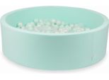 Piscina Asciutta Alla Menta 130X40 Con 700 Palline: Trasparente, Madreperla, Menta Chiara