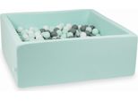 Piscina Dry Mint 110X110X40 Con 600 Palline: Bianco, Grigio, Menta Chiaro