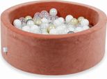 Vasca Di Essiccazione 90X30Cm Velvet Soft Canyon Clay Con 200 Palline: Trasparente, Bianco, Perla, Argento, Oro Chiaro
