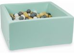 Piscina Dry Mint 90X90X40 Con 400 Palline: Beige, Grigio, Bianco