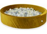 Piscina Di Palline 600 Pezzi 130X30 Velvet Gold: Argento, Opale, Oro Chiaro, Trasparente