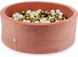 Vasca Di Essiccazione 110X40Cm Velvet Soft Canyon Clay Con 500 Palline: Oro Chiaro, Opalescente, Oro Antico