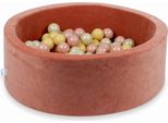 Vasca Di Essiccazione 90X30Cm Velvet Soft Canyon Clay Con 200 Palline: Oro Rosa, Beige, Oro Chiaro