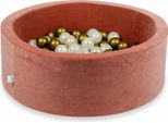Vasca Di Essiccazione 90X30Cm Velvet Soft Canyon Clay Con 200 Palline: Oro Chiaro, Opalescente, Oro Antico
