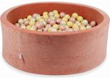 Vasca Di Essiccazione 110X40Cm Velvet Soft Canyon Clay Con 500 Palline: Oro Rosa, Beige, Oro Chiaro