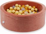 Vasca Di Essiccazione 90X30Cm Velvet Soft Canyon Clay Con 200 Palline: Oro, Beige, Trasparente