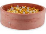 Vasca Di Essiccazione 130X40Cm Argilla Velvet Soft Canyon Con 700 Palline: Oro, Beige, Trasparente