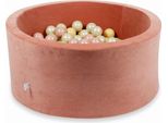Vasca Di Essiccazione 90X40Cm Velvet Soft Canyon Clay Con 300 Palline: Oro Rosa, Beige, Oro Chiaro